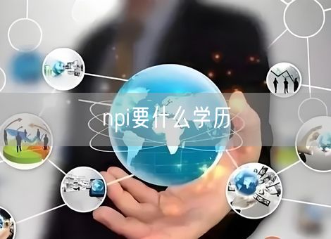 npi要什么学历