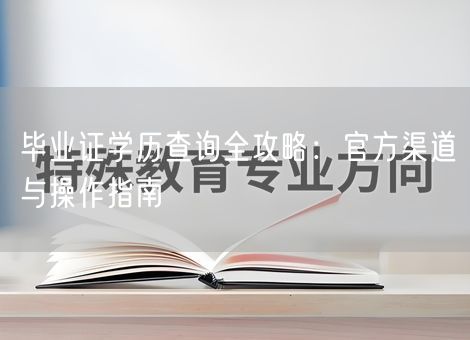 毕业证学历查询全攻略：官方渠道与操作指南