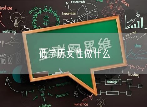 低学历女性做什么