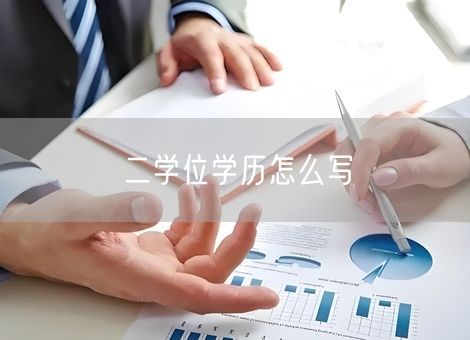 二学位学历怎么写