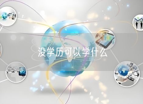 没学历可以学什么